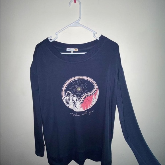 LONG-SLEEVE PAJAMA TOP - Picture 1 of 2